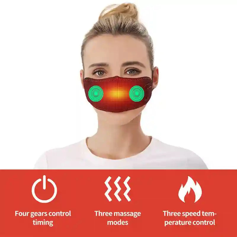 Electric Nasal Heating Pad & Vibration Massager for Sinus Comfort Massage Cushion Tidesmit