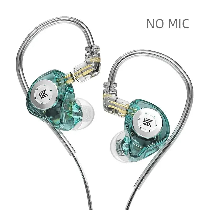 KZ EDX PRO Dynamic Earphones HIFI Bass Earbuds In Ear Monitor Sport Noise Cancelling Headset EDXProCyan NOMIC Tidesmit
