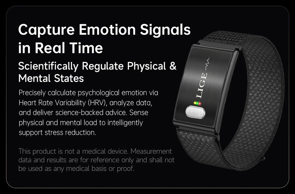 ECG Health Smart Bracelet 2026 New HRV Monitor Fitness Tracker Wristband Sport Band Waterproof No Screen Smartwatch Women Men