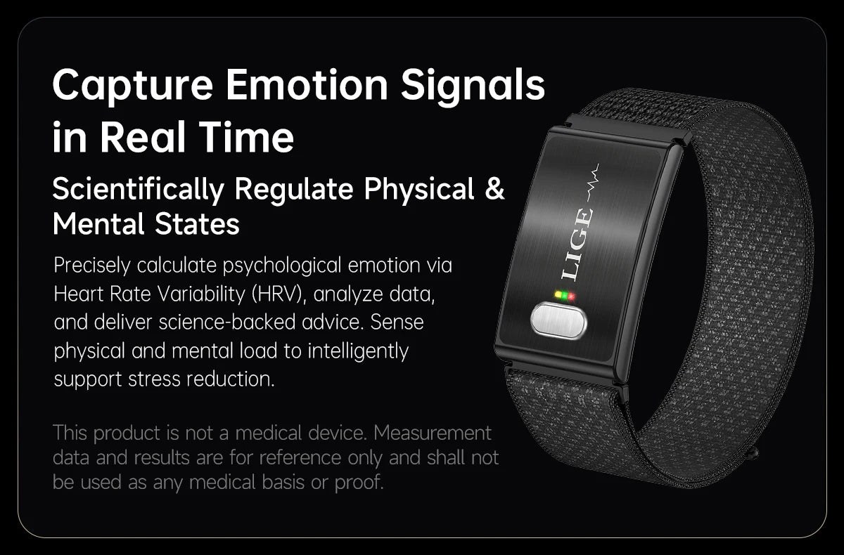 ECG Health Smart Bracelet 2026 New HRV Monitor Fitness Tracker Wristband Sport Band Waterproof No Screen Smartwatch Women Men