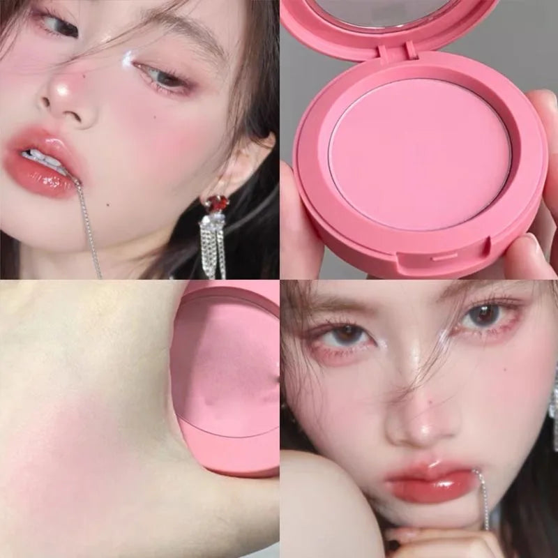 Tidesmit Herorange monochrome peach orange matte blush swatch showing soft mist long lasting waterproof texture