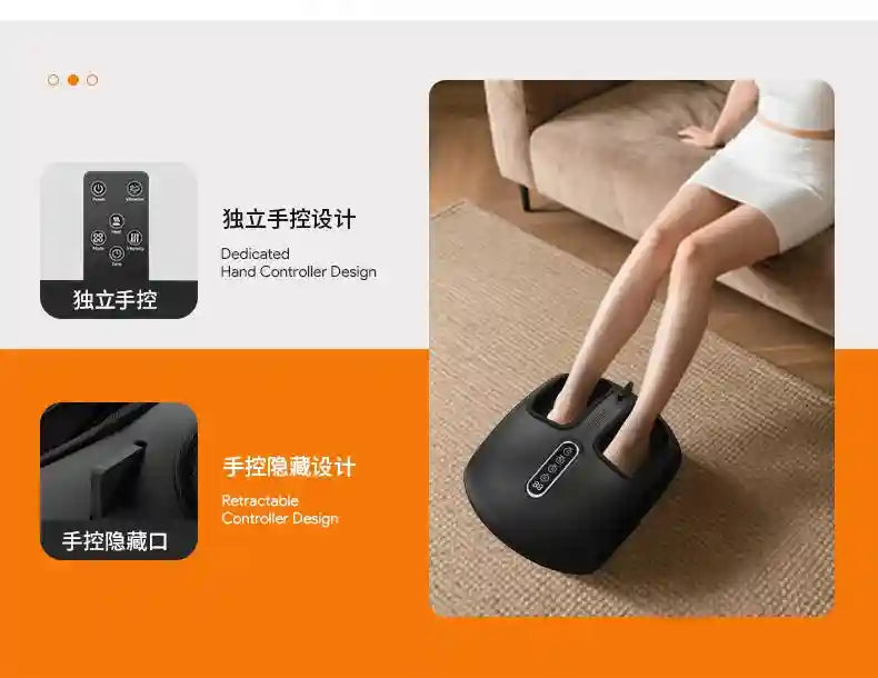 Electric Foot Massager with Heat and Airbag Kneading - Tidesmit Massage Roller Tidesmit
