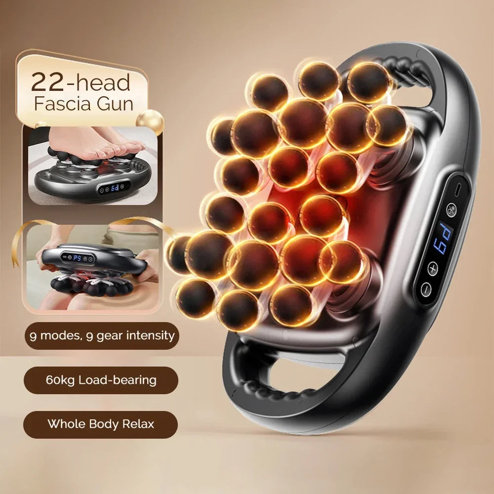 Tidesmit Percussive Therapy Fascia Gun - 24 Heads Deep Tissue Massager Fascia Gun Tidesmit