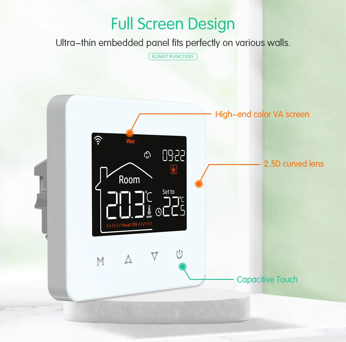 WiFi Smart Floor Heating Thermostat for Precise Home Temperature Control Tidesmit