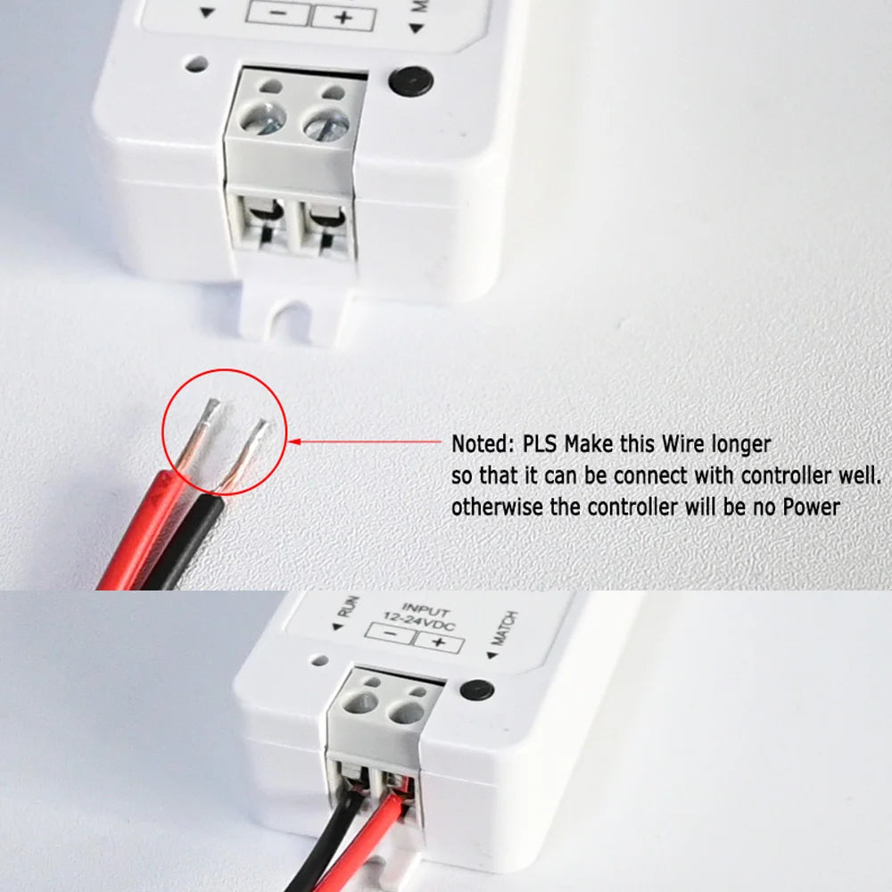 5M 10M 20M COB CCT LED Strip 24V Flexible High Density Dimmable Room Light 2.4G RF Touch Remote Control Dual White 2700K-6500K