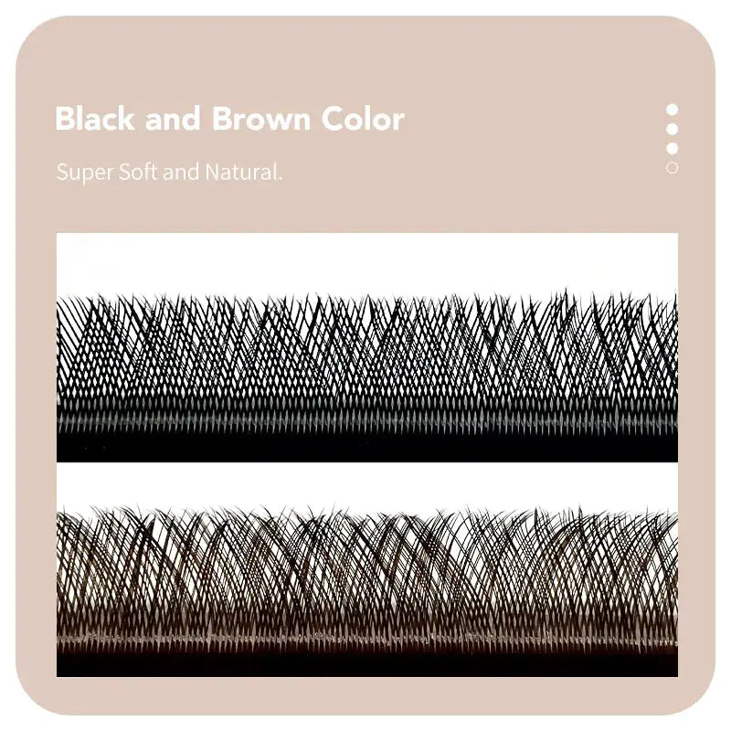 DIYDAY YY Shape Eyelash Extensions C D L LU Curl Brown Lashes Natural Soft Premade Volume Fans Two Tips Y-Shaped False Eyelashes False Eyelashes Tidesmit