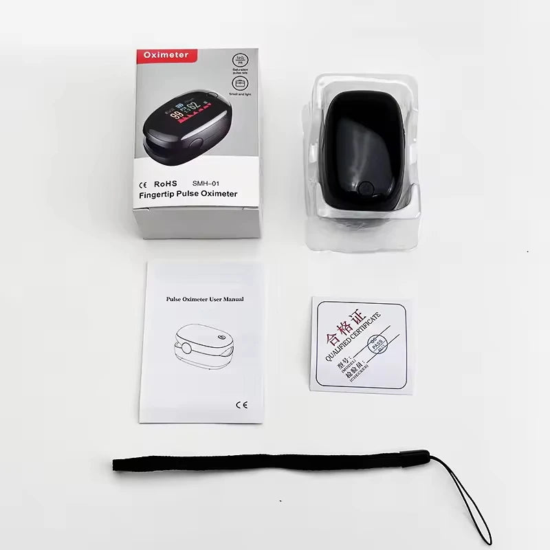 Finger Pulse Oximeter& Non-Contact Infrared Thermometer-Digital LCD Thermometer for Adults & Infants,Ear Temperature Measurement