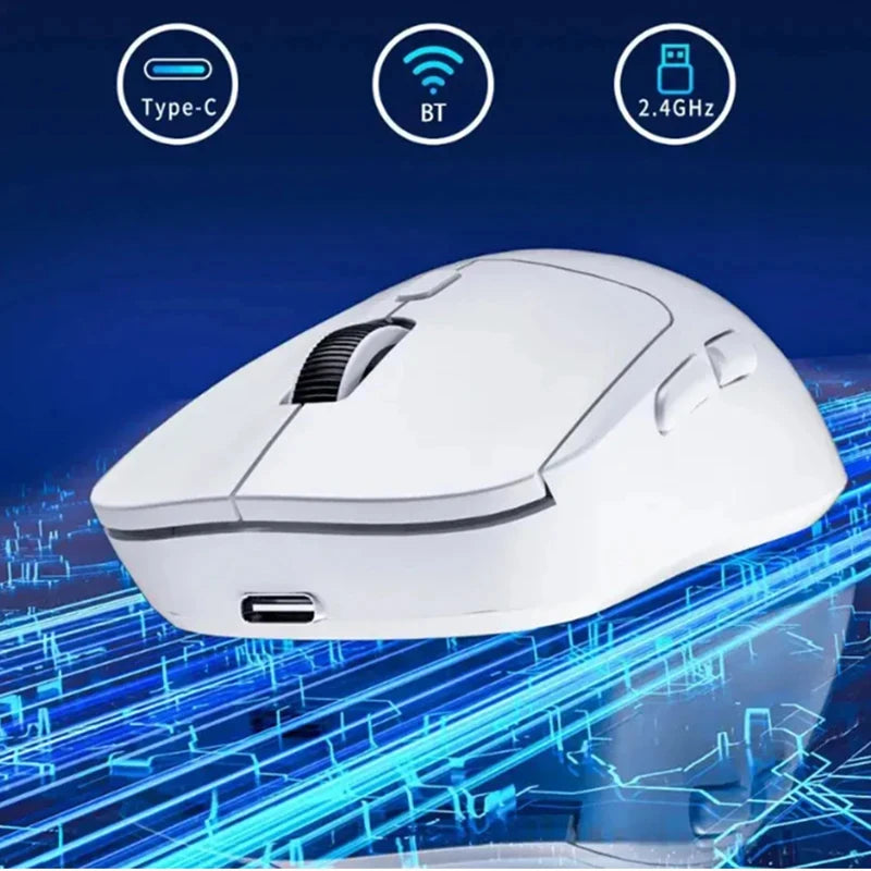 Wireless Mouse three-mode Silent Bluetooth Mice USB Rechargeable Ergonomic Portable Laptop Office Gaming Mouse