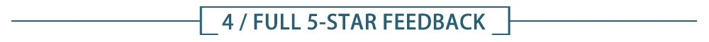 Customer feedback banner with star rating and review prompt