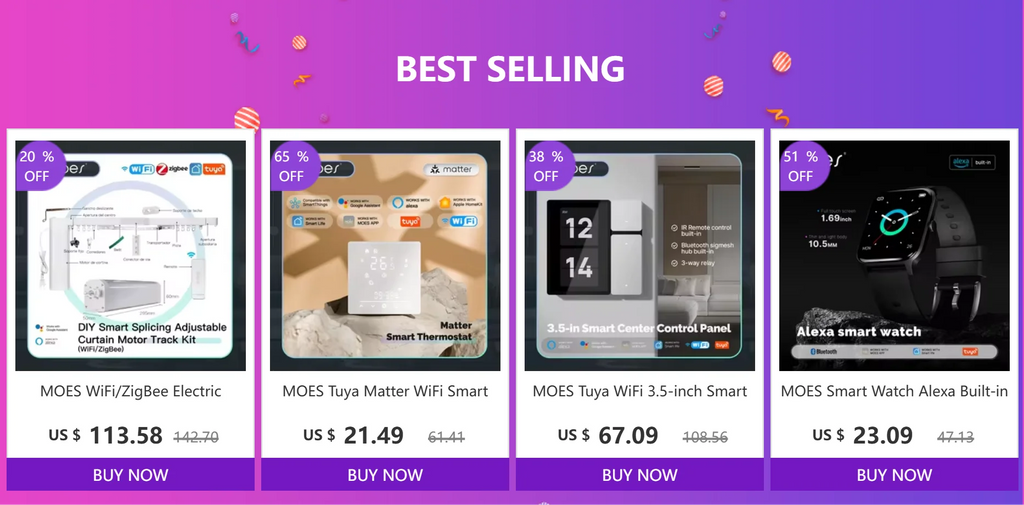 TUYA Smart Home Panel, 10.1" Touch Screen, Built-in Zigbee & Bluetooth Gateway, Intercom Compatible, by MOES