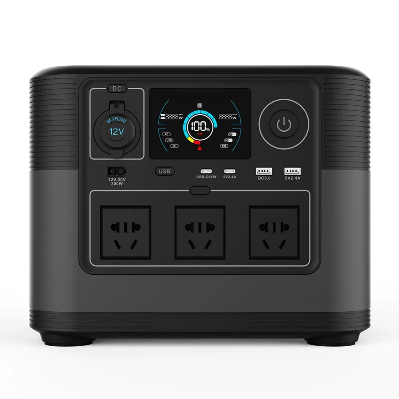 2026 new 220V 110V 1200W portable power station with solar panels, 1000Wh foldable,