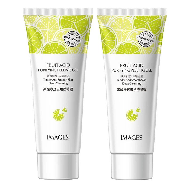Fruit Acid Peeling Gel for Deep Pore Cleansing - Salon-Quality Skincare Scrubs Treatments 2pcs Tidesmit