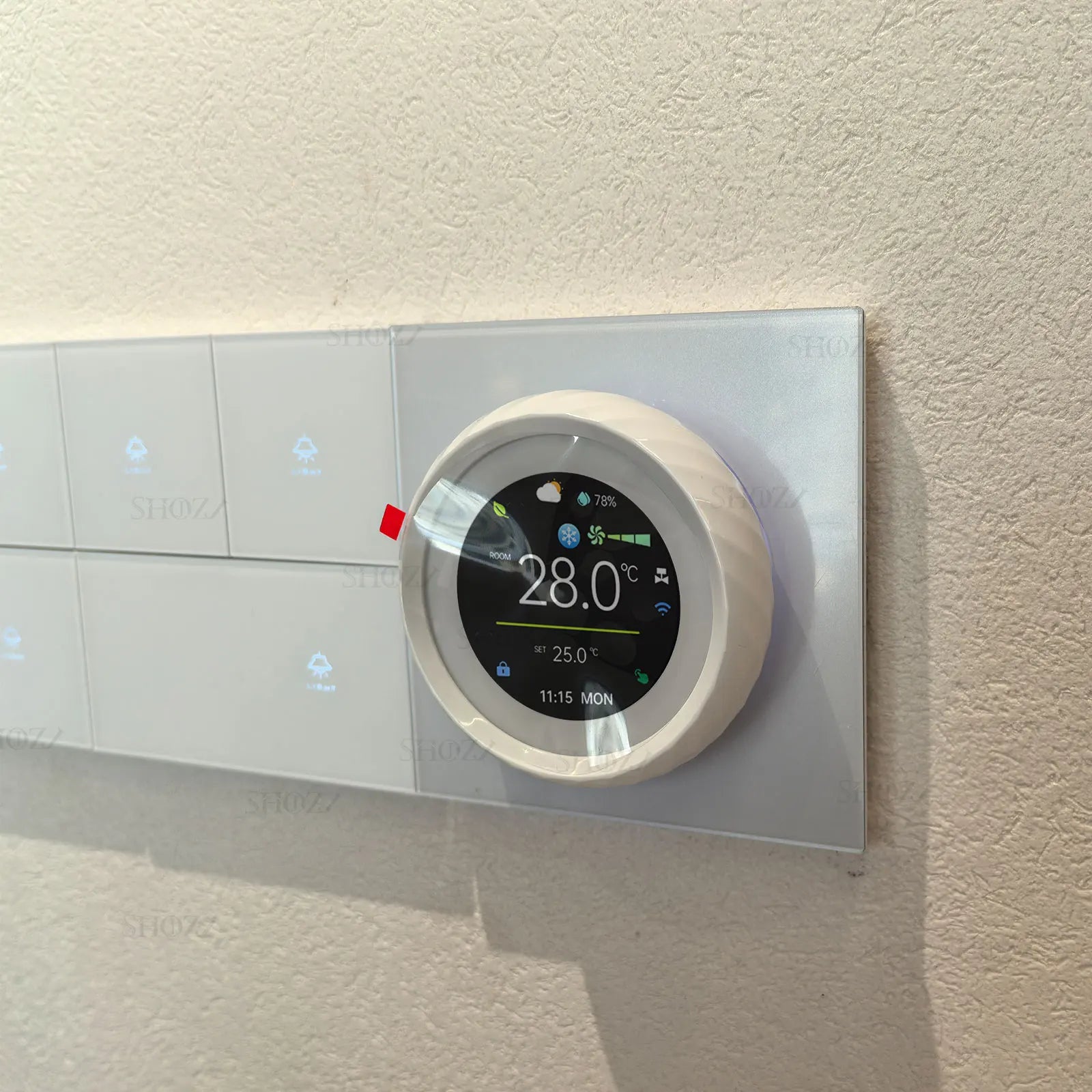 TUYA Zigbee/Wifi Knob Smart Thermostat Wireless Programmable °C/°F Heat Cool Air Conditione for Home HVAC Systems Energy Saving