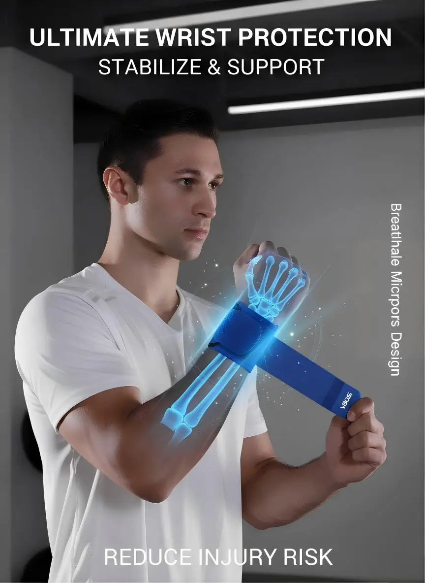 VBOSI Adjustable Wrist Support Brace Neoprene Compression Wristband for Sports Fitness Weightlifting Basketball Pain Relief Wris