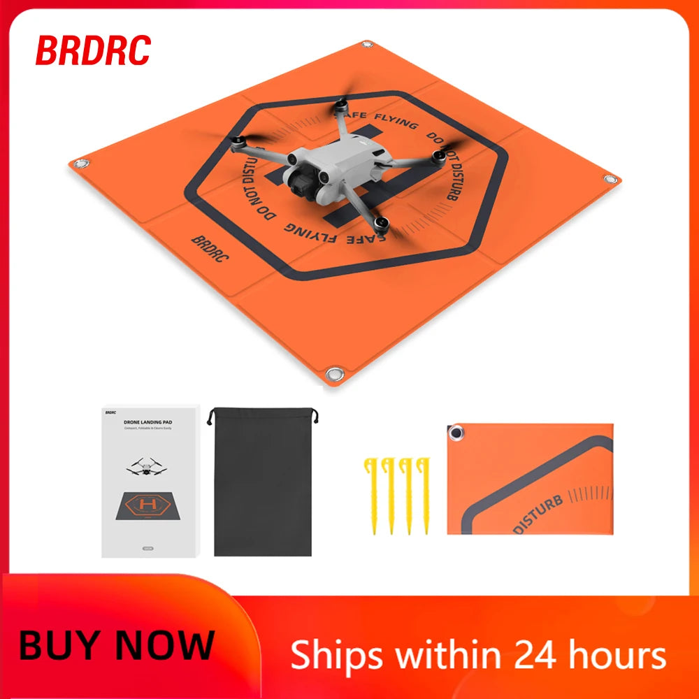 Foldable Drone Landing Pad for DJI - Waterproof 65cm Mat Tidesmit