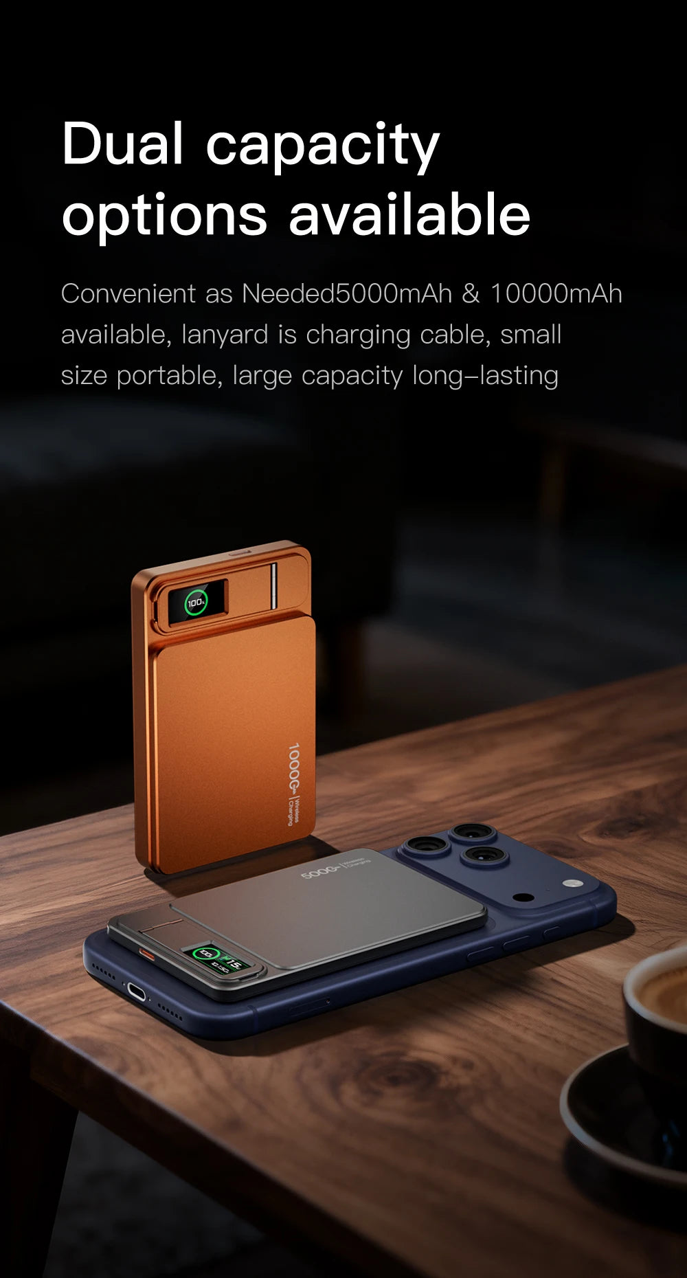 Magnetic Wireless Power Bank 10000mAh - Fast PD Travel Charger Tidesmit