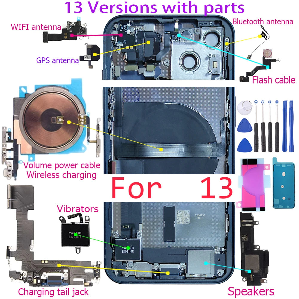 iPhone 13 Pro Max Back Housing Replacement - High Durability Finish Tidesmit