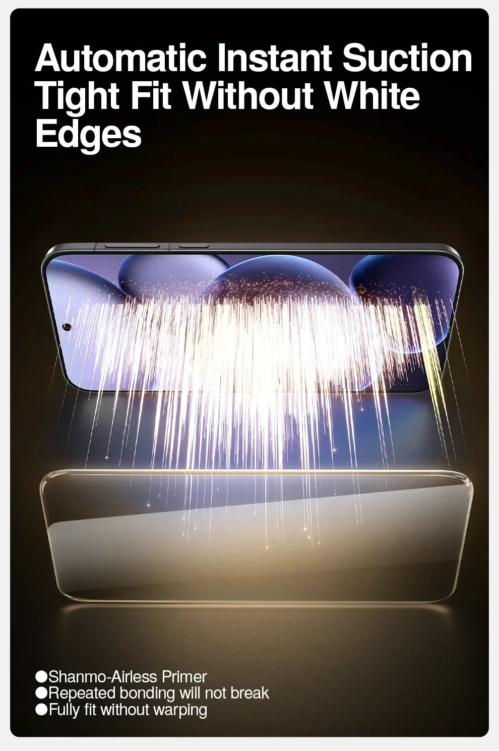 Oppo Find X8 Pro Tempered Glass Screen Protector with Dust-Free Kit Tidesmit