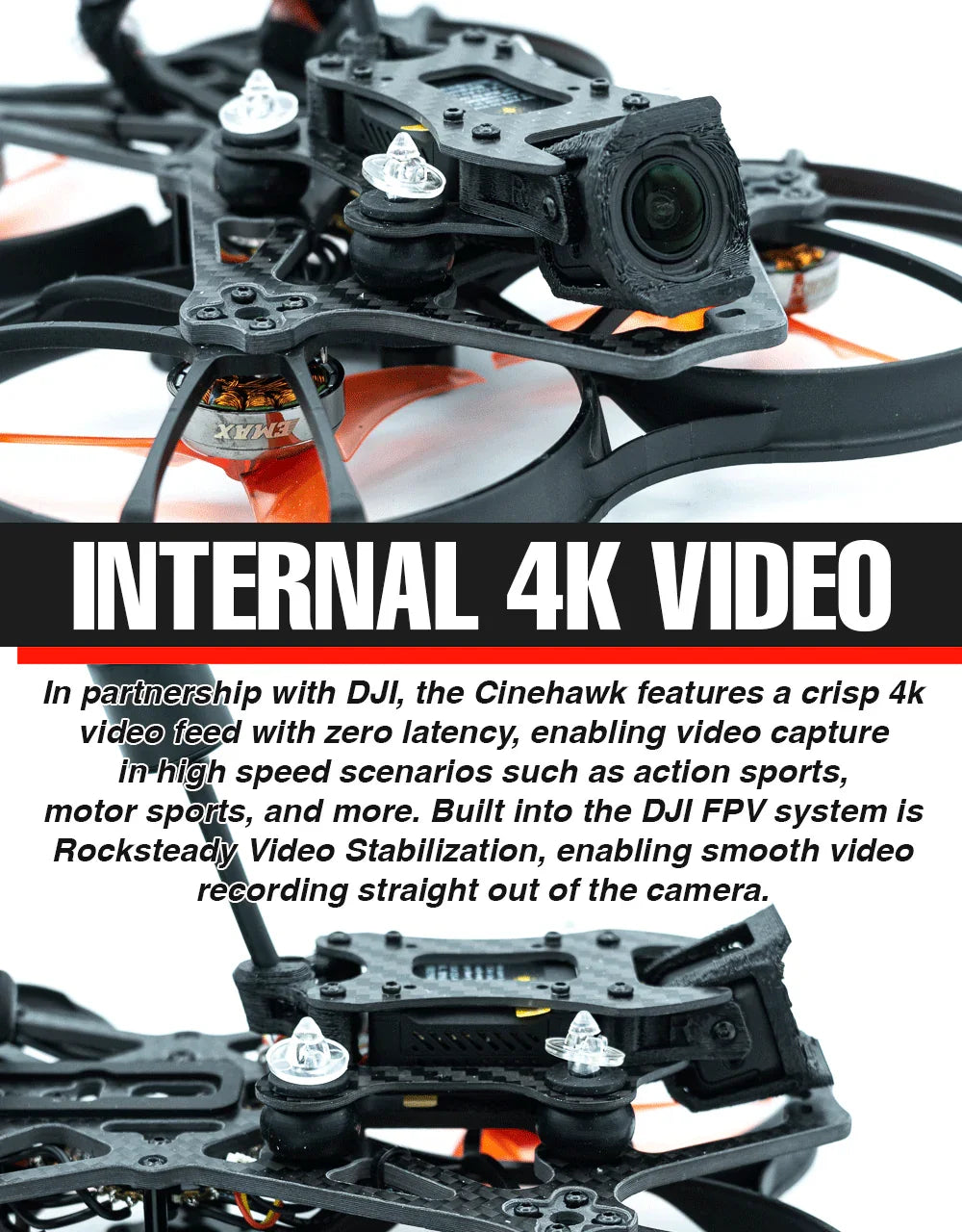 Cinehawk 3.5 Inch 4K FPV Drone with O3 Air Unit - Professional BNF System Tidesmit