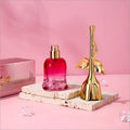 WARMKISS Midnight Rose EDP: 50ml floral perfume for women in a rose-shaped bottle with gold stem cap. Long-lasting.