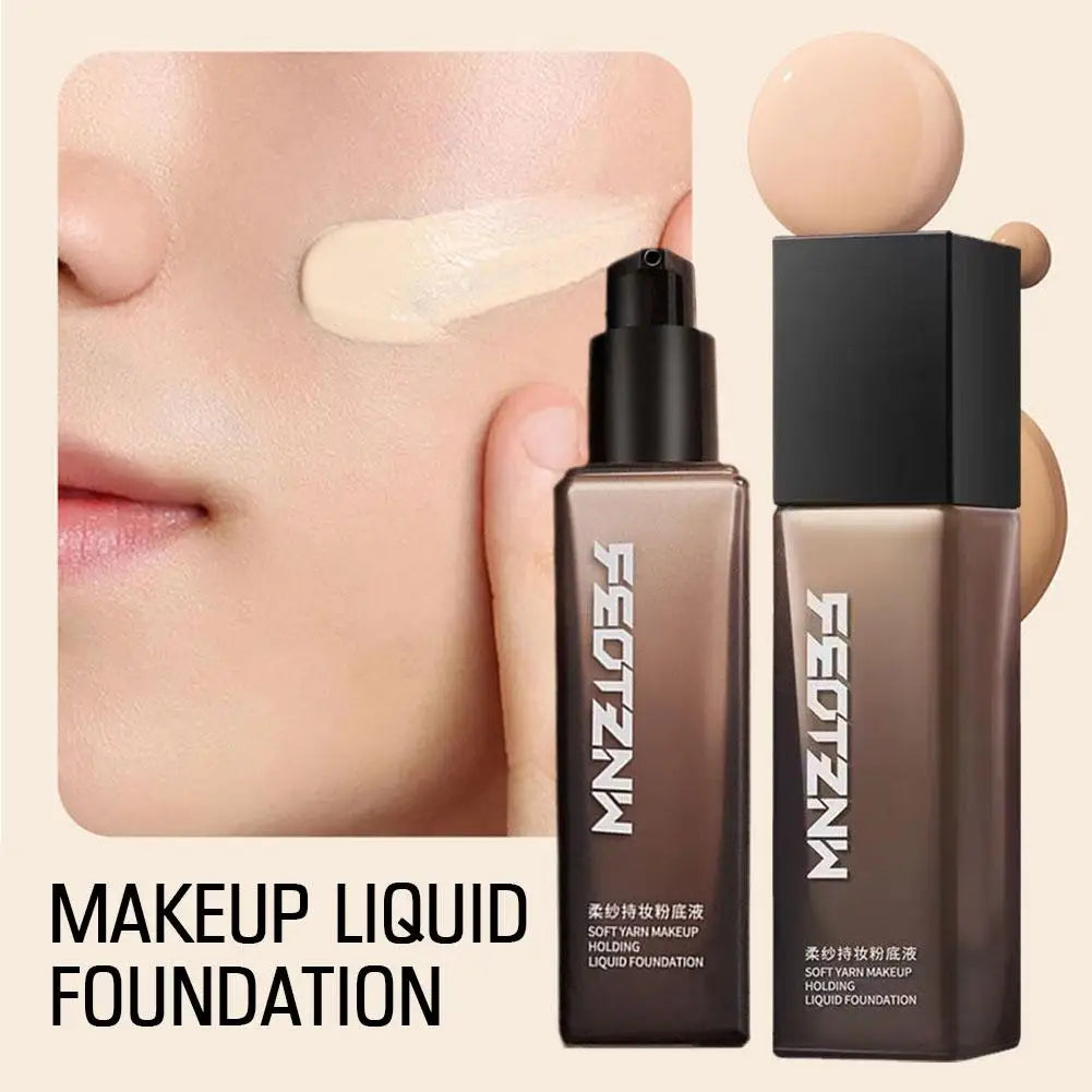 Tidesmit Long-Lasting Soft Yarn Foundation liquid makeup for wrinkles and anti-aging skin care texture close-up