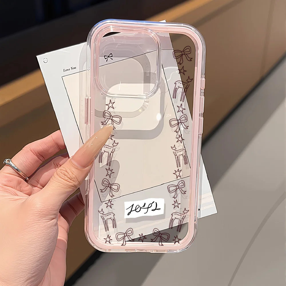 Pink Phone Case for iPhone 17 Pro Max - Shock-Absorbing Slim Cover Pink NI11 Tidesmit