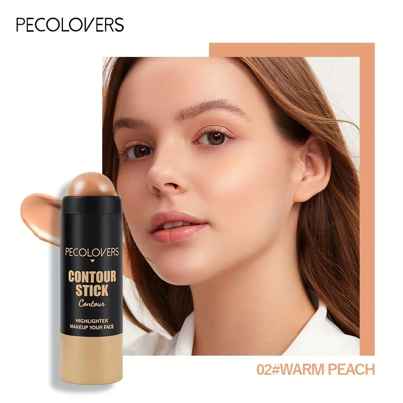 Tidesmit face makeup contouring bronzer and highlighter stick for natural 3D sculpting and cream blush application