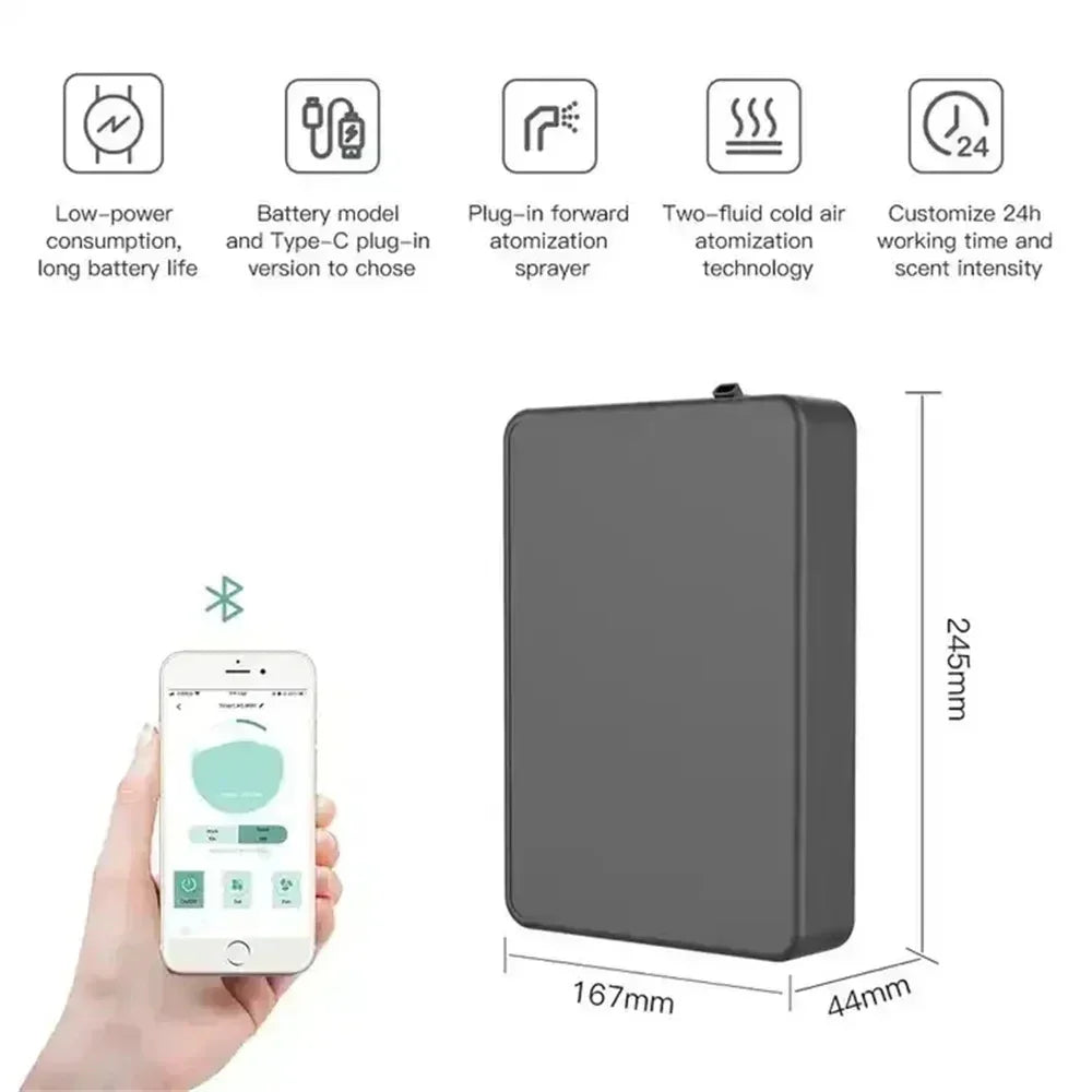 NAMSTE Battery Fragrance Diffuser Smart Scent Air Machine For Hotel Professional Waterless Essential Oil Diffuser Air Freshener