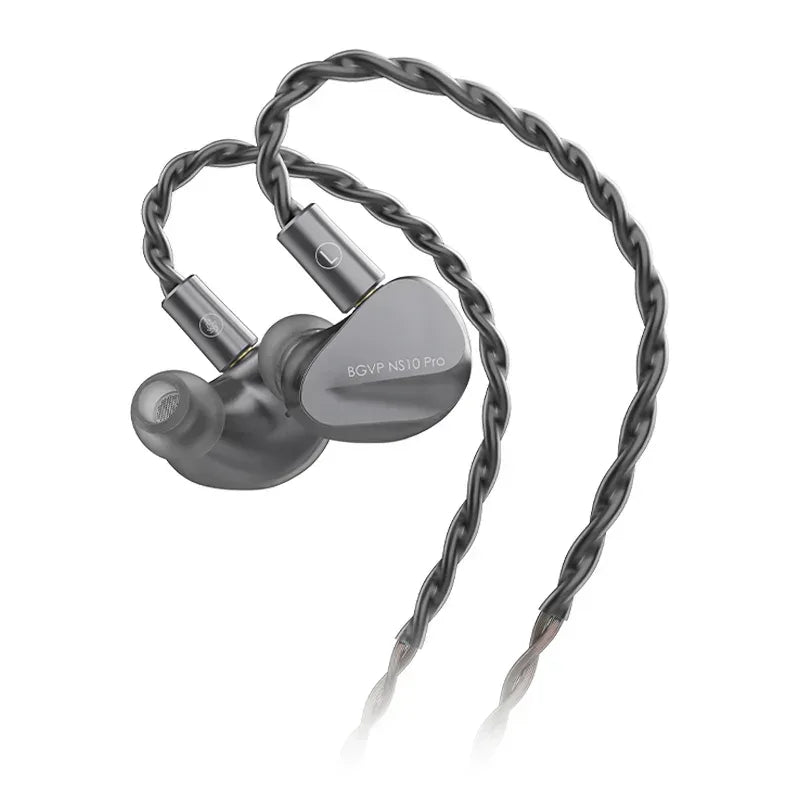 BGVP NS10 Pro Hybrid In-Ear Monitors 10-Driver System by Tidesmit NS10Pro Grey Tidesmit