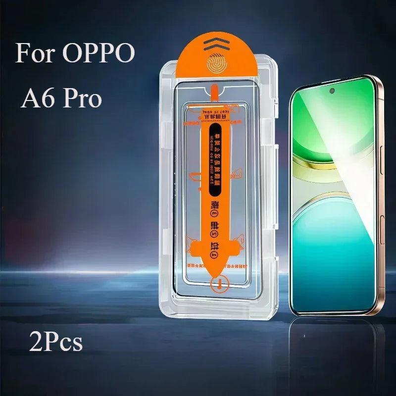 Oppo A6 Pro Screen Protector 2 Pack - 9H Tempered Glass 2 Pcs Tidesmit