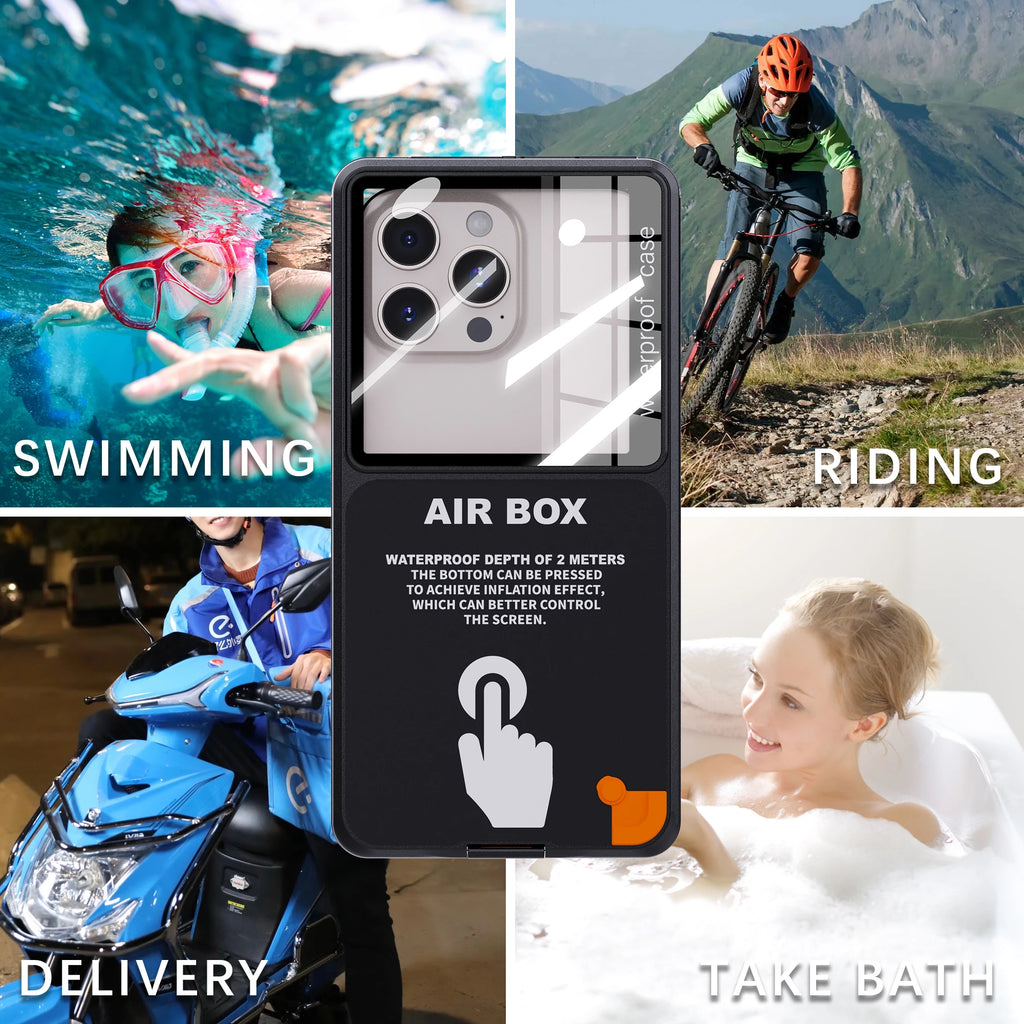 Waterproof Phone Case for 6.9 Inch Devices - IP68 Certified Shockproof Tidesmit