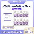 10pcs/2 Box Dental Lab C14 Lithium Disilicate HT/LT Glass Ceramic Blocks for CAD CAM Sirona Cerec Veneer Dentist Materials