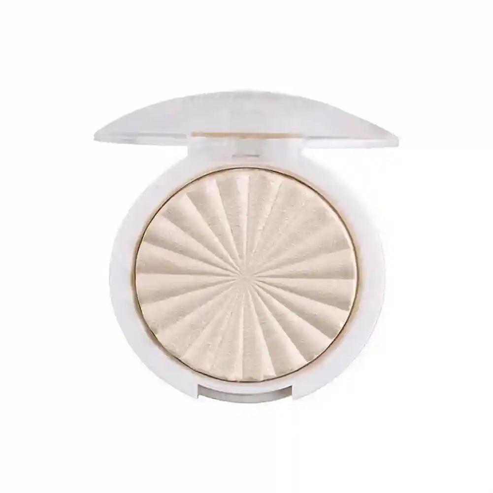 Tidesmit Miss Rose 3D pearlescent highlighter powder texture close-up for radiant luminous face makeup finish