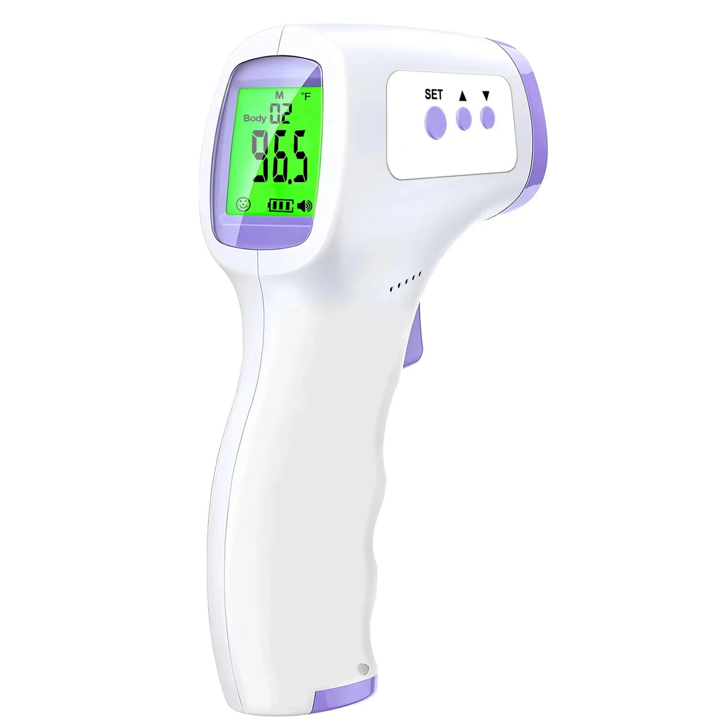 Medcial Forehead Thermometer Fingertip Pulse Oximeter Monitor Blood Oxygen Saturation Meter Pulse Oximeter USB Rechargeale