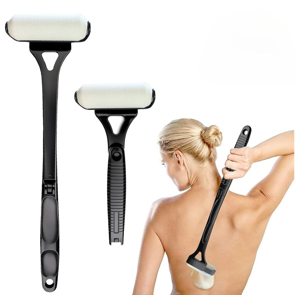 Back Lotion Applicator for Tanning and Sunscreen - Foldable Blue/Black Massage Chairs Tidesmit