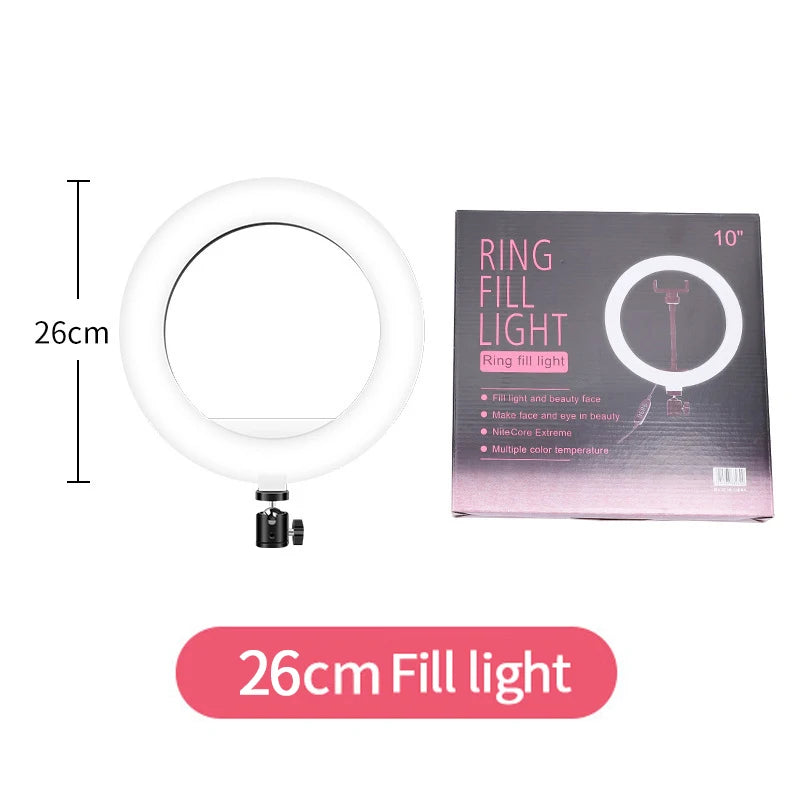 10-Inch LED Ring Light with Phone Clip for Professional Video Streaming Tidesmit