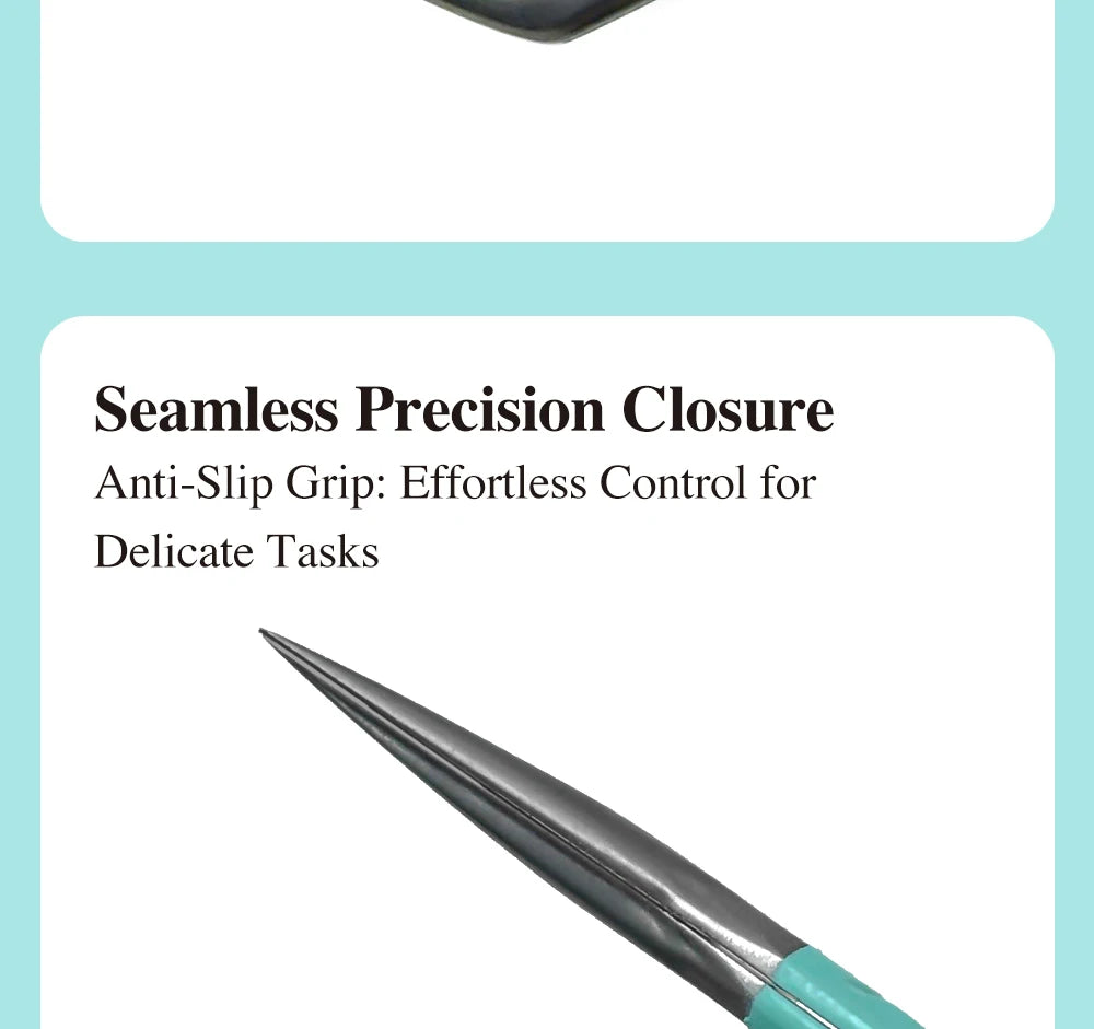 Eyelash Extension Tweezers D-01 | Precision Fiber Tip for Salon Results False Eyelashes Tidesmit