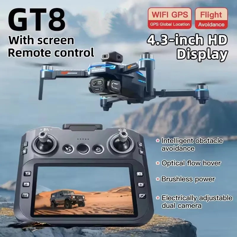 8K HD Camera Drone with GPS and Obstacle Avoidance - Foldable Quadcopter Tidesmit