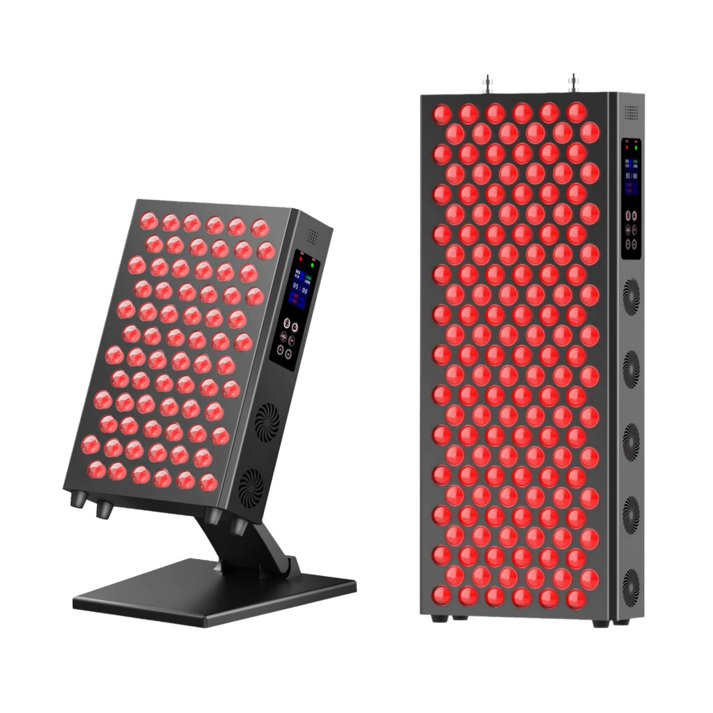 Led Red Light Therapy Panel Dimming Timing LED Beauty Devices Double Chip 660nm 850nm Infrared Light Therapy Skincare Face Body