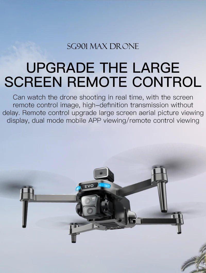 GPS Camera Drone with Obstacle Avoidance - Foldable 8K Quadcopter Tidesmit