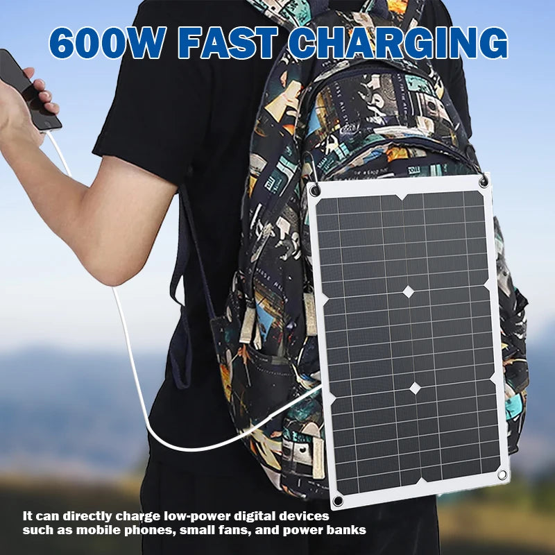 6000W Solar Generator Kit, 300W Dual-Side Panel & 100A MPPT Smart Controller for Farm, RV, Camping, Off-Grid & Emergency