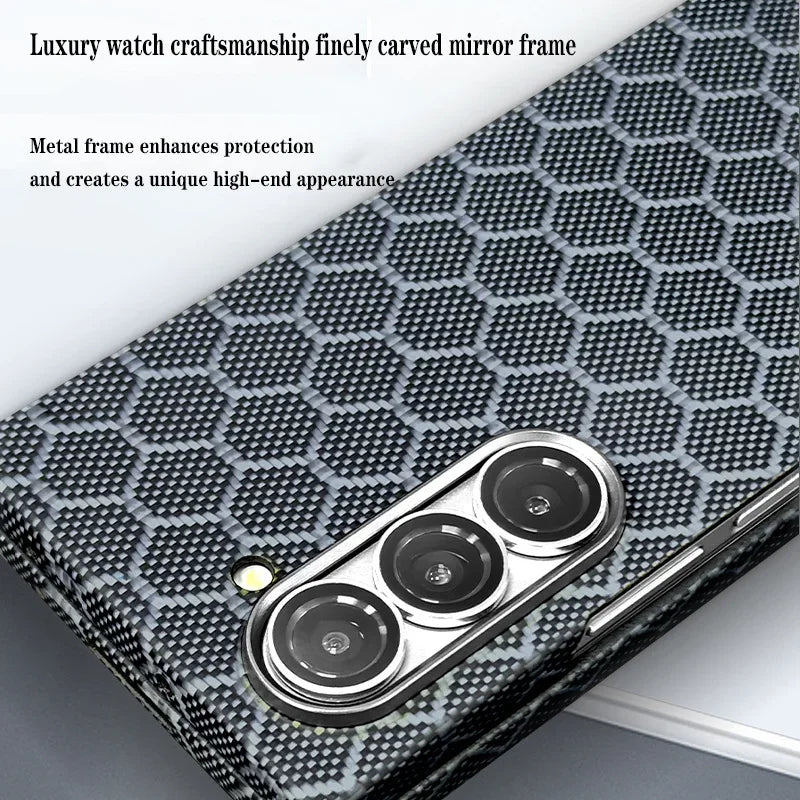 Samsung Galaxy Z Fold 7 Magnetic Carbon Fiber Case | Slim Shock Protection Tidesmit