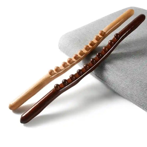 Massage Stick for Back Therapy | Wooden Gua Sha Muscle Relief Roller Massage Roller Tidesmit