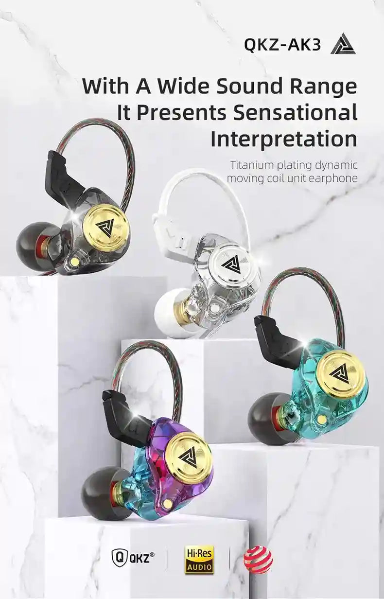 Wired Earbuds with Microphone - Noise Cancelling Bass Headset Tidesmit