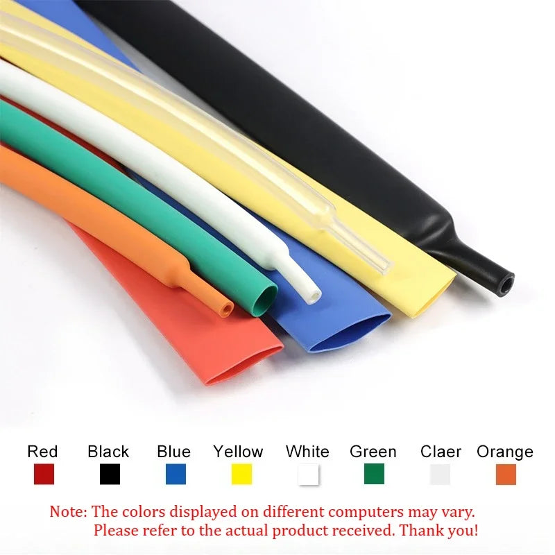 1~10m 3:1/4:1 Ratio With Glue Heat Shrink Tube ID 1.6mm - 50mm Adhesive Lined  Dual Wall Polyolefin ﻿Wrap Cable Protect Sleeve