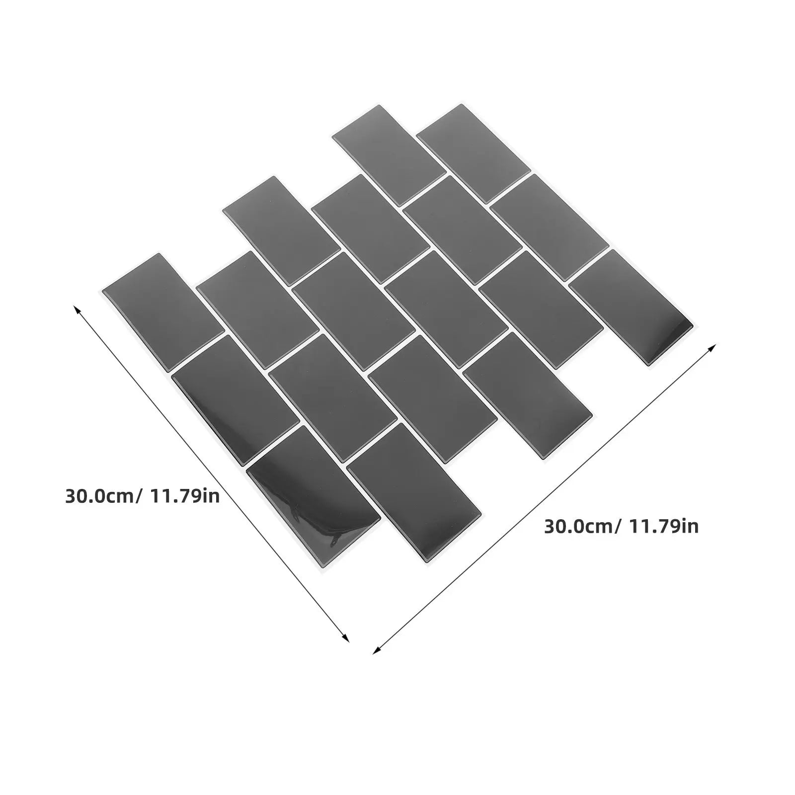 6Pcs Peel and Stick Backsplash Tiles Waterproof Oil Resistant Self Adhesive Subway Style Wall Stickers for Kitchen Bathroom
