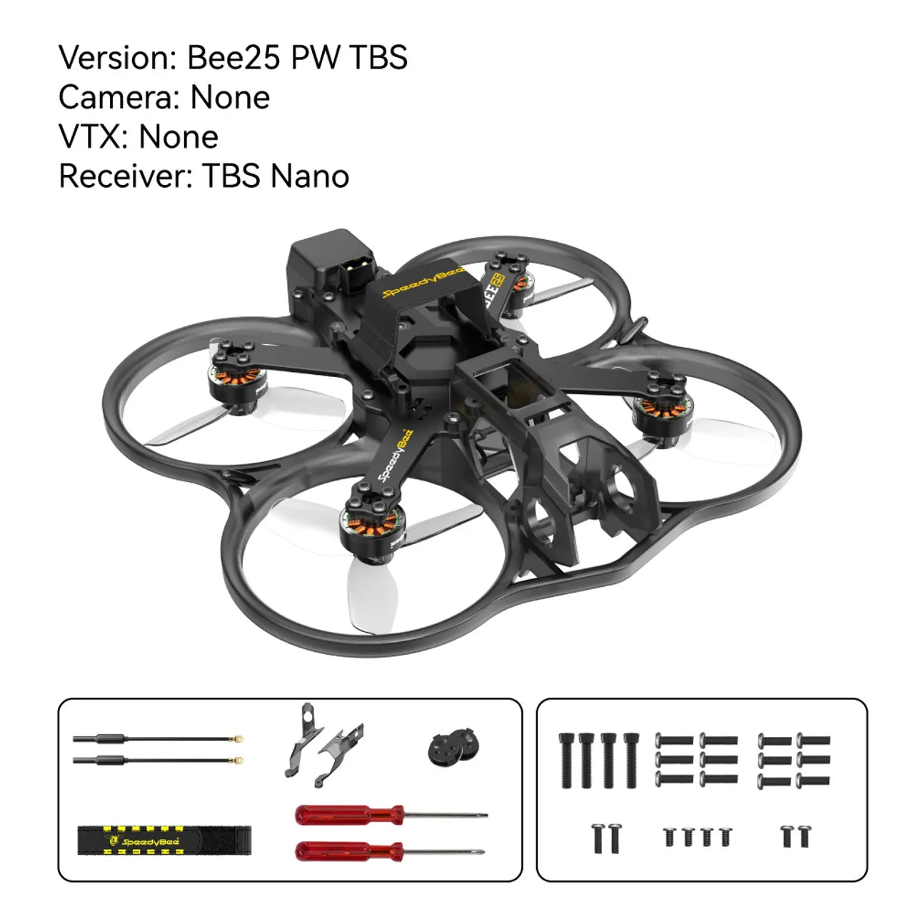 SpeedyBee Bee25 2.5 Inch FPV Drone with O3 Air Unit - PNP/ELRS/TBS TBS Version Tidesmit