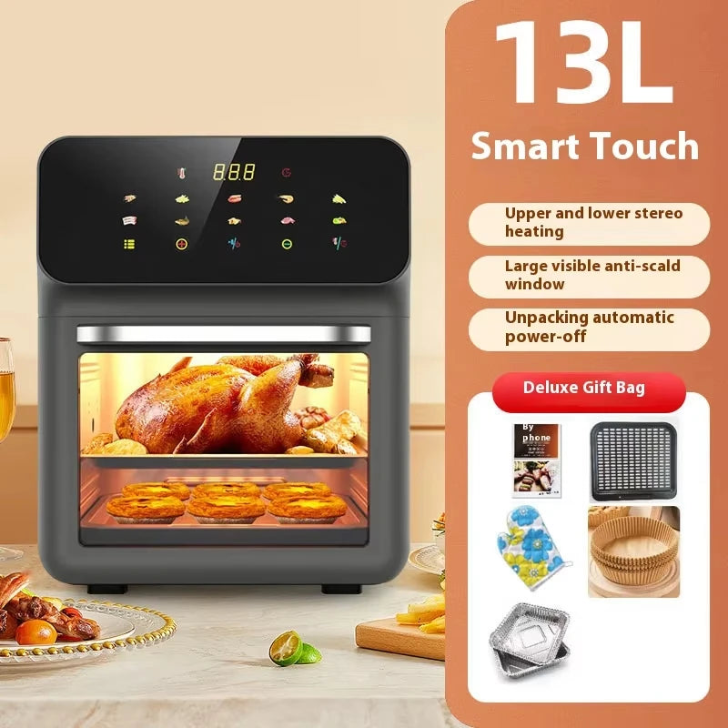 12L High Quality Multifuncional Commercial Smart Electric Digital Home air Fryer Silicone Pot
