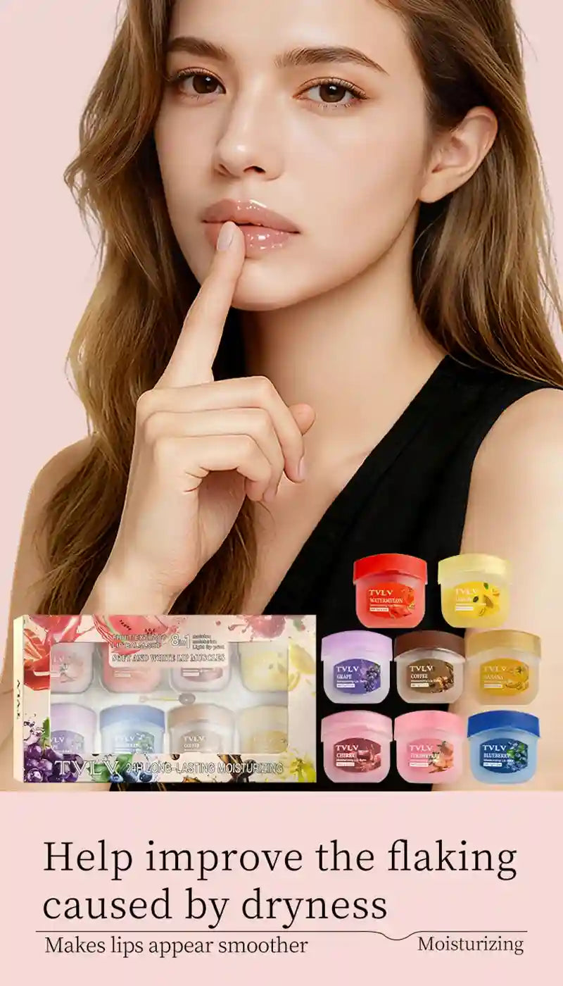 Fruit Lip Balm Set - Moisturizing Lip Care Treatment (8Pcs) Lip Care Tidesmit