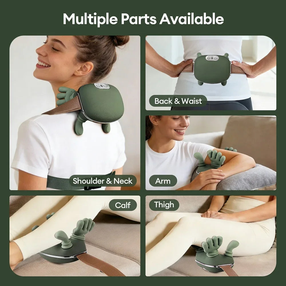 Rechargeable Neck and Shoulder Massager with Heat Therapy - Tidesmit Body Shaping Massage Equipment Tidesmit